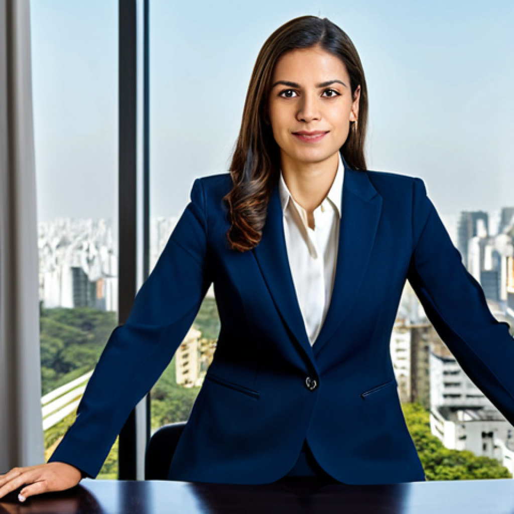 자산관리사와 금융자산 전문가의 차이 - Professional in Finance**

"A confident businesswoman in a modest, tailored navy blue business suit,...